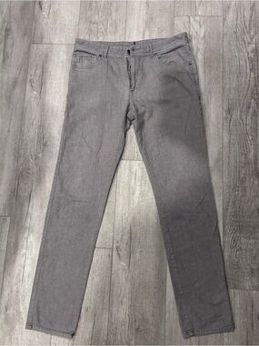 Johnnie O Slim Straight Pant in Gray/Beige